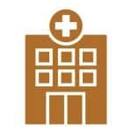 icon of a solid bronze hospital for HCi Bronze hospital cover » HCi