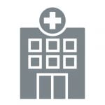 icon of a solid silver hospital for HCi Silver hospital cover » HCi