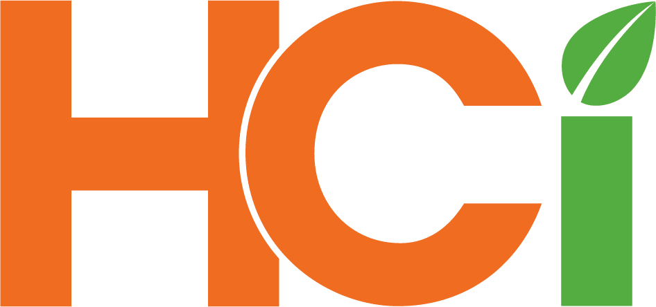 Orange and green logo for HCi (Health Care Insurance), the fund making health cover easy!